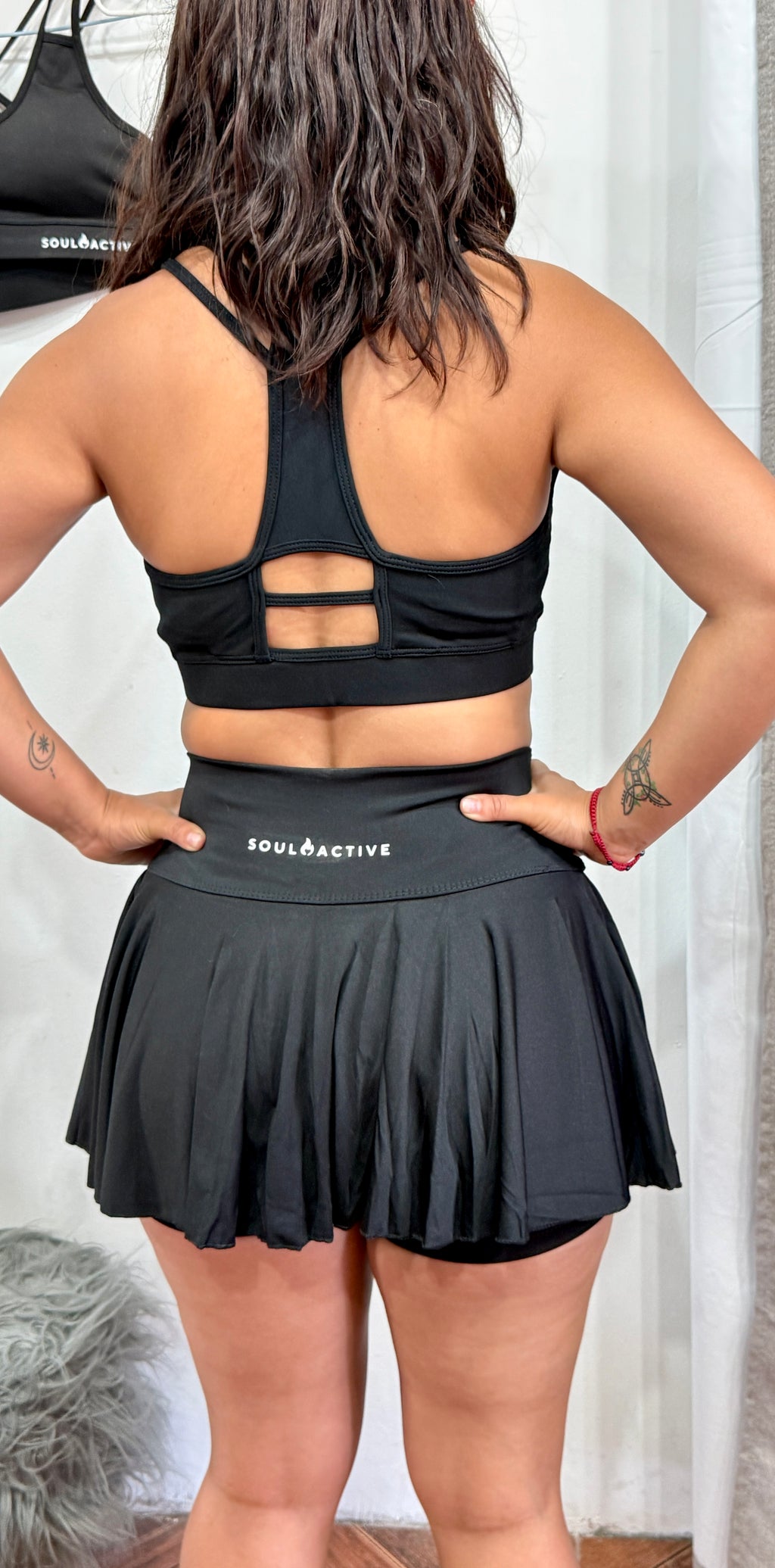 Falda Short Deportiva Flow Black