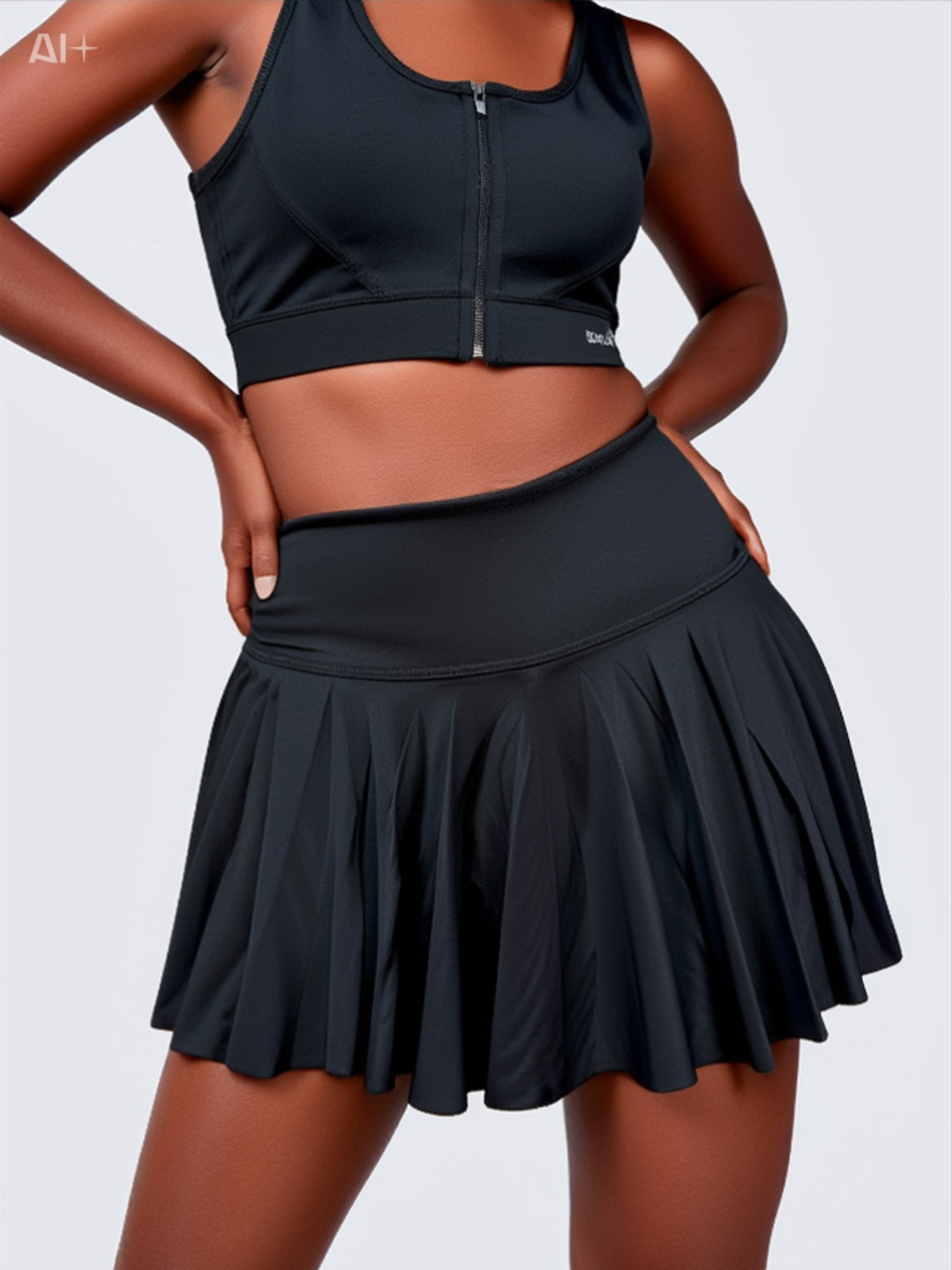 Falda Short Deportiva Flow Black