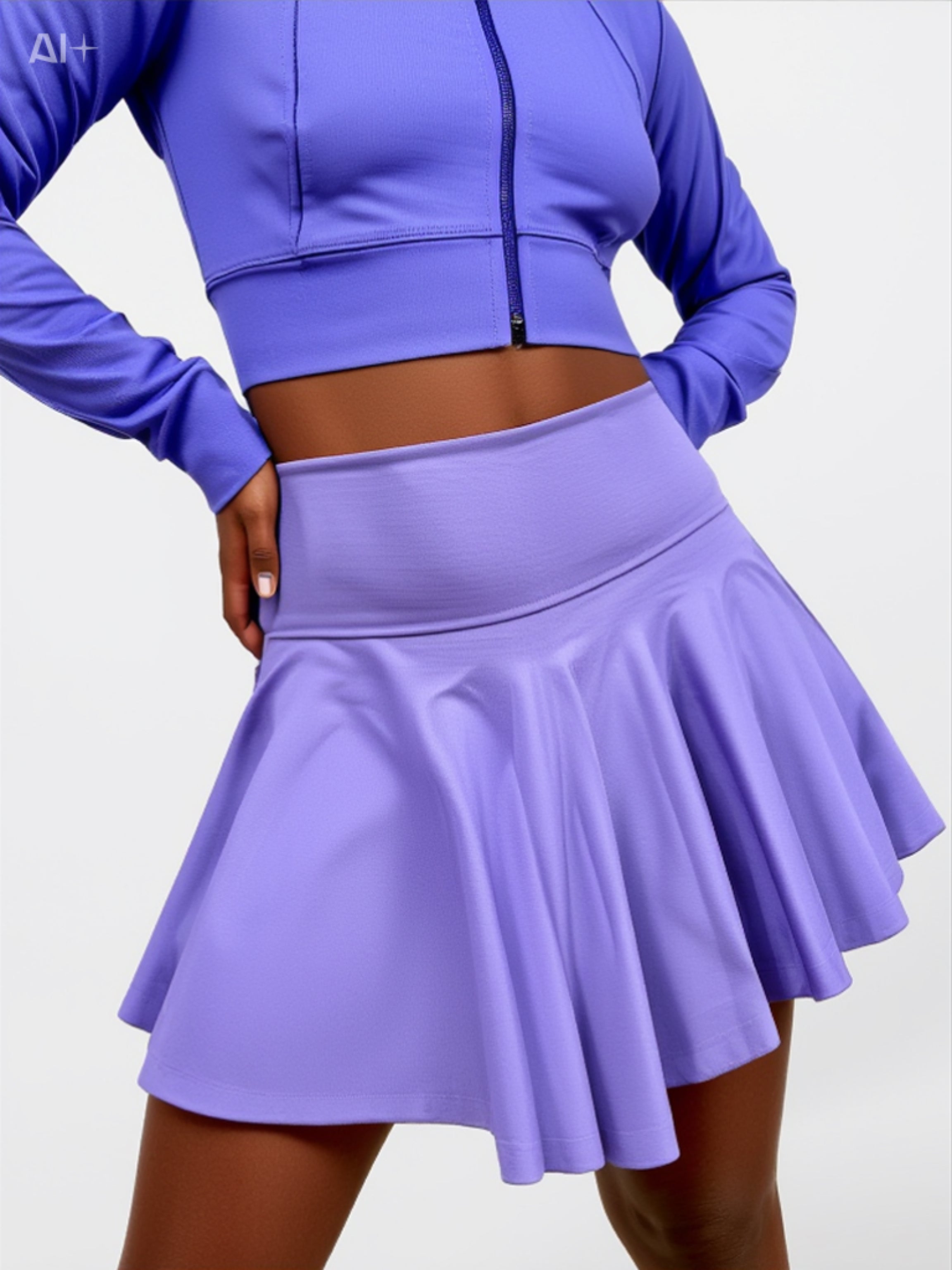 Falda Short Deportiva Flow Lavanda
