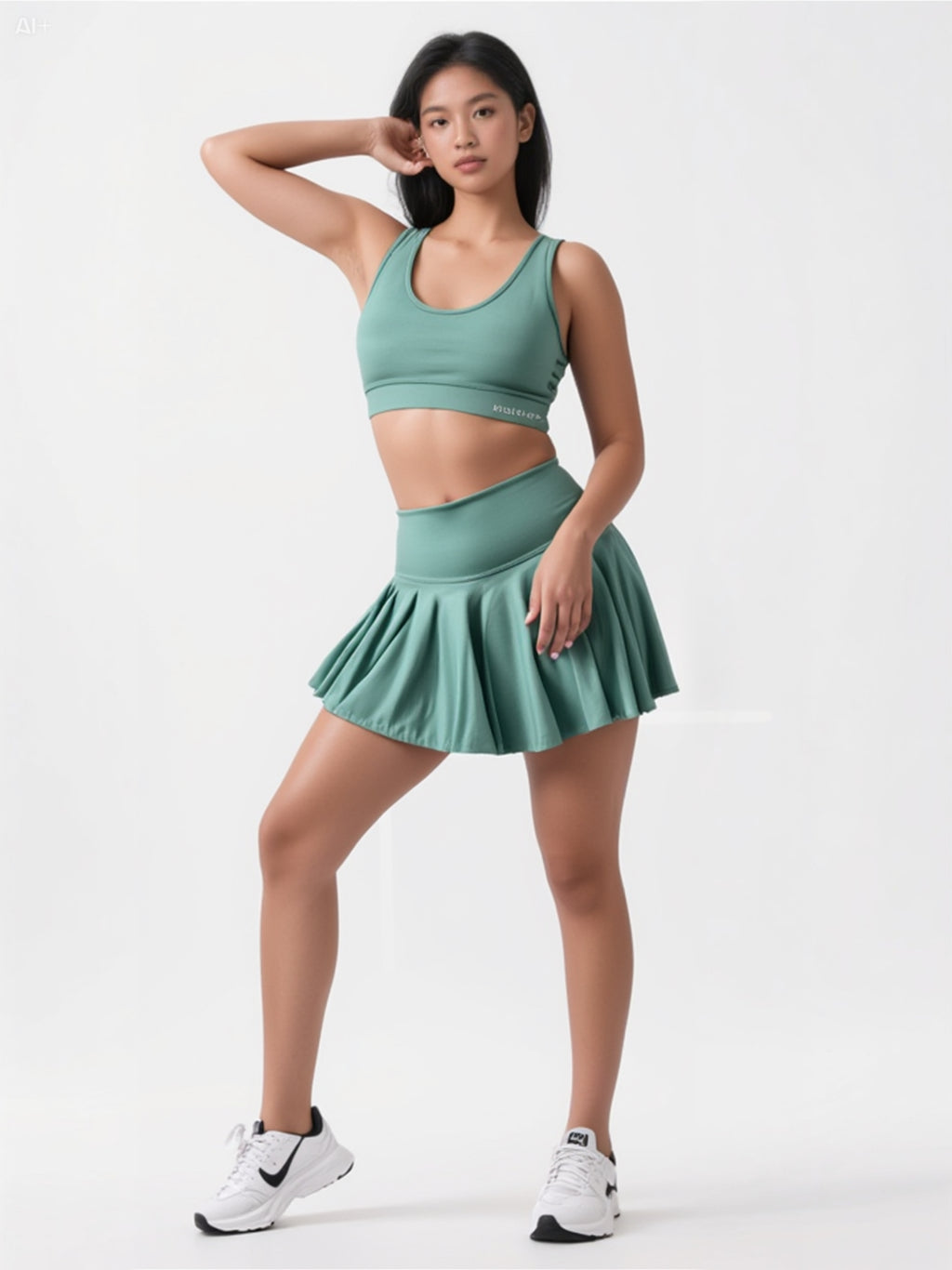 Falda Short Deportiva Flow Green