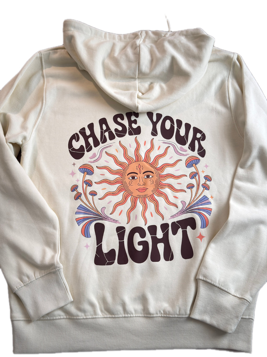 Polerón Vainilla con Capucha Unisex – Diseño “Choose Your Light” | Soul Active