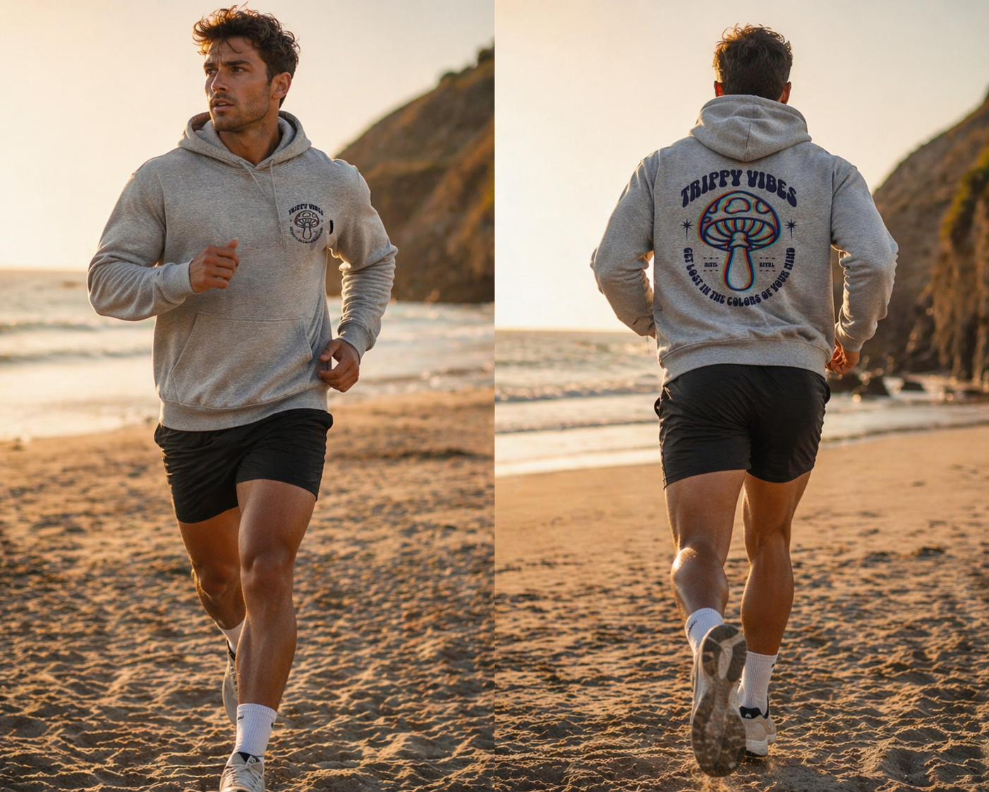 Polerón Gris con Capucha Unisex – Diseño Urbano Soul Active | Cómodo y Resistente